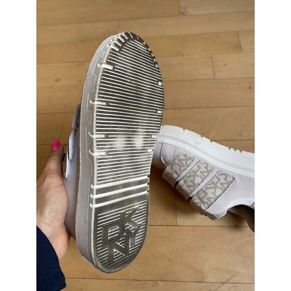 Dkny "Marzi" Platform Sneaker Women's Sz 6M Triple-Strap Sand - Picture 4 of 8